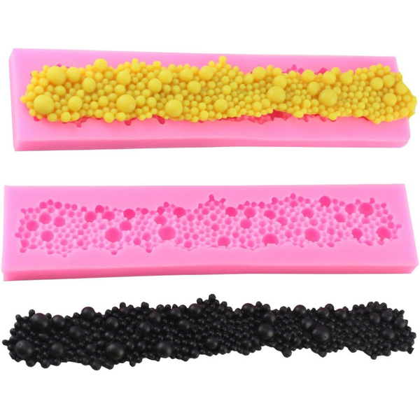 Silicone Fondant Mold Pearls Pattern Lace