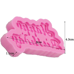 Silicone Fondant Mold Happy birthday