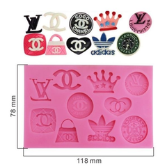 Brand Logo Silicone Fondant Mold