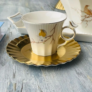 Angela Gold Cup & Saucer Set