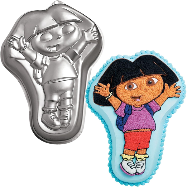 Silver Cartoon Cake Mold - Dora