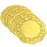 Doilies Baking Paper Mat Golden 14cm 5.5"