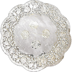 Doilies Baking Paper Mat Silver 14cm 5.5"