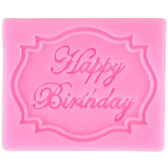 Silicone Happy Birthday Frame Mold