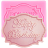 Silicone Happy Birthday Frame Mold