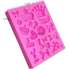 Crown & Bow Silicone Fondant Mold