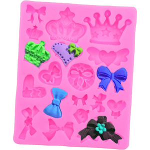 Crown & Bow Silicone Fondant Mold
