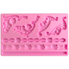 Baroque Reel Embossed Border Silicone Mold