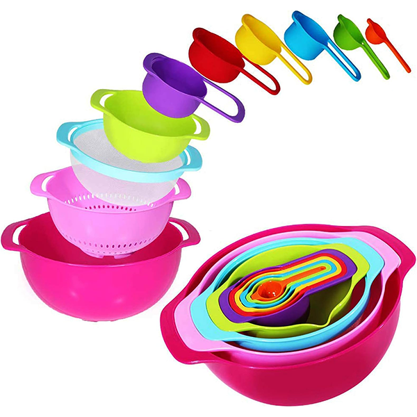 Sweet Color Mixing Bowl 10Pcs Set