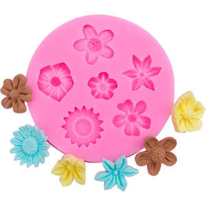 Flowers Silicone Mold - 6 Cavity