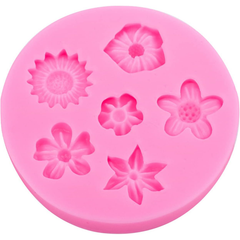 Flowers Silicone Mold - 6 Cavity