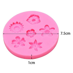 Flowers Silicone Mold - 6 Cavity