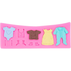 Silicone Baby Shower Clothes Mold