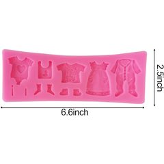 Silicone Baby Shower Clothes Mold