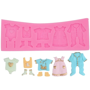Silicone Baby Shower Clothes Mold