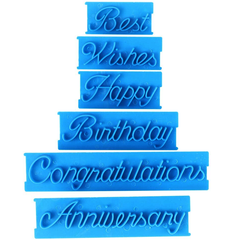 Cake Decorating Fondant Greetings Cutter