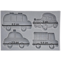 Silicone Mold Taxi, School Van, Ambulance & Car
