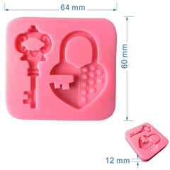 Key Lock Shape Silicone Mold