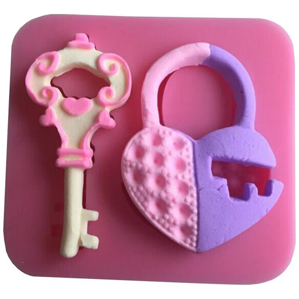 Key Lock Shape Silicone Mold