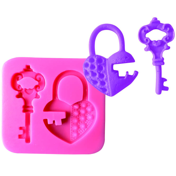 Key Lock Shape Silicone Mold
