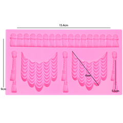 Curtain Lace Edge Silicone Mold