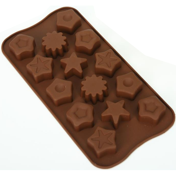 Star, Hexagon, Jelly Chocolate Mold