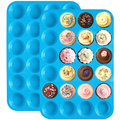 Mini Muffin Silicone Tray 24 Cavity