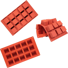 Square Silicone Cake Mold 15 Cavity
