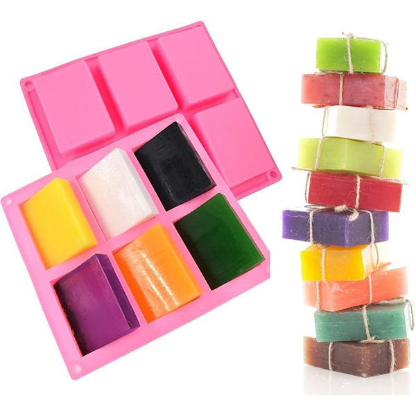 Square Silicone Cake Mold 6 Cavity