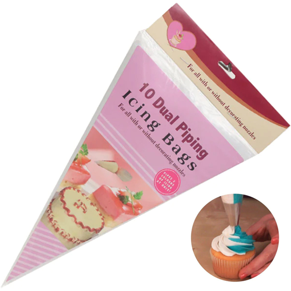 10 Dual Piping Icing Bags