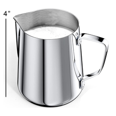 Stainless Steel Milk Frothing Jug Large