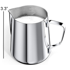 Stainless Steel Milk Frothing Jug - Small