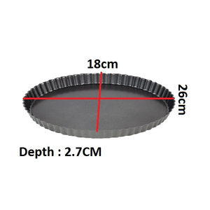 Pie Pan Removable Bottom Oval Shaped