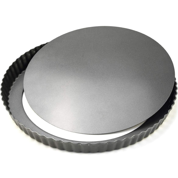 Pie Pan Removable Bottom Oval Shaped