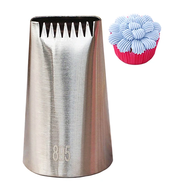 895 Basketweave Stainless Steel Icing Nozzle