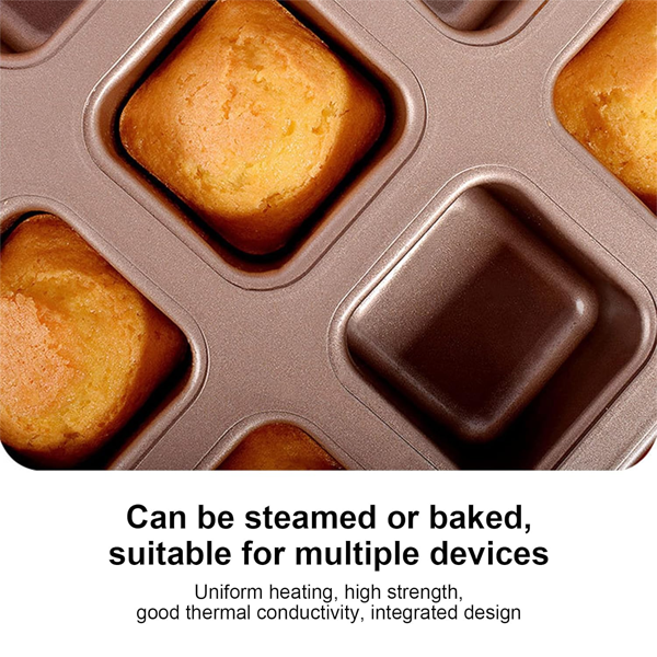 Nonstick Square Muffin Pan -12 Cavity