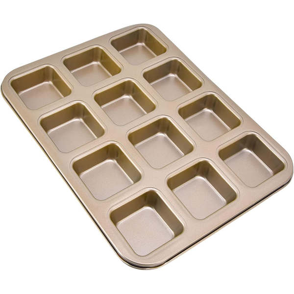 Nonstick Square Muffin Pan -12 Cavity