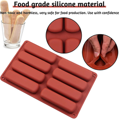 Silicone Chocolate Bar Mold 8 Cavity