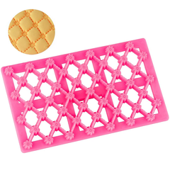 Fondant Net Stamp Flower Pattern