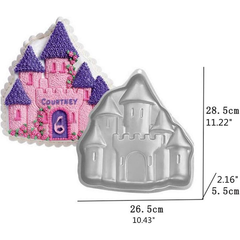Castle House Mold Silver Aluminium