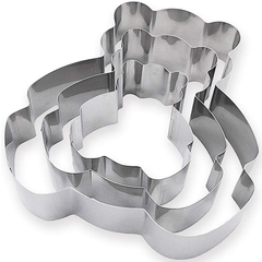 Bear Shape Cake Baking Tool Stainless Steel 3Pcs Set