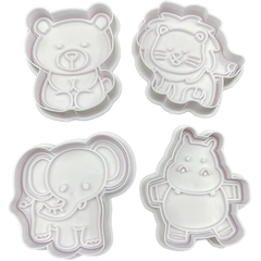 Animal Fondant Cutter 4Pcs Set