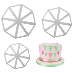 Easy Bunting Fondant Cutter 3Pcs Set