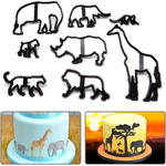 Safari Animals Cake Cutter Set