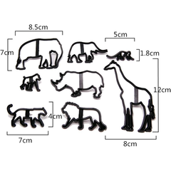 Safari Animals Cake Cutter Set