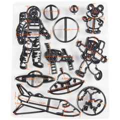 Space Themed Fondant Cutter 11Pcs Set