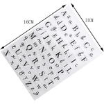 Multiple Style Alphabet Silicone Rubber Stamp