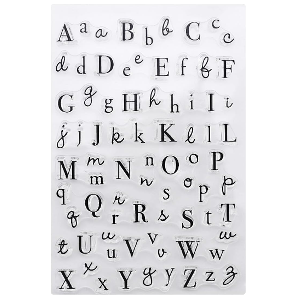 Multiple Style Alphabet Silicone Rubber Stamp