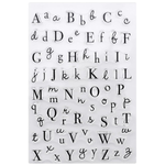 Multiple Style Alphabet Silicone Rubber Stamp