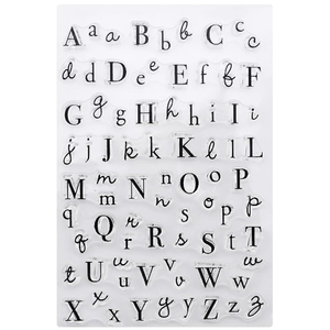 Multiple Style Alphabet Silicone Rubber Stamp